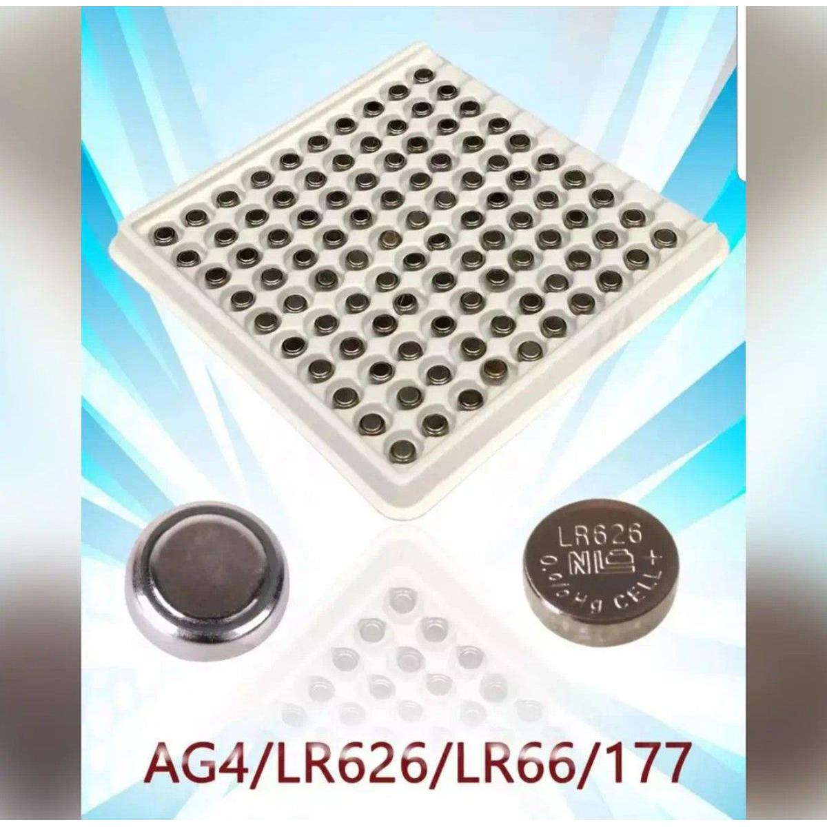 100 Pcs , 50 Pcs , AG4 LR626 LR626SW LR66 Button Cell Battries Suitable For Watches