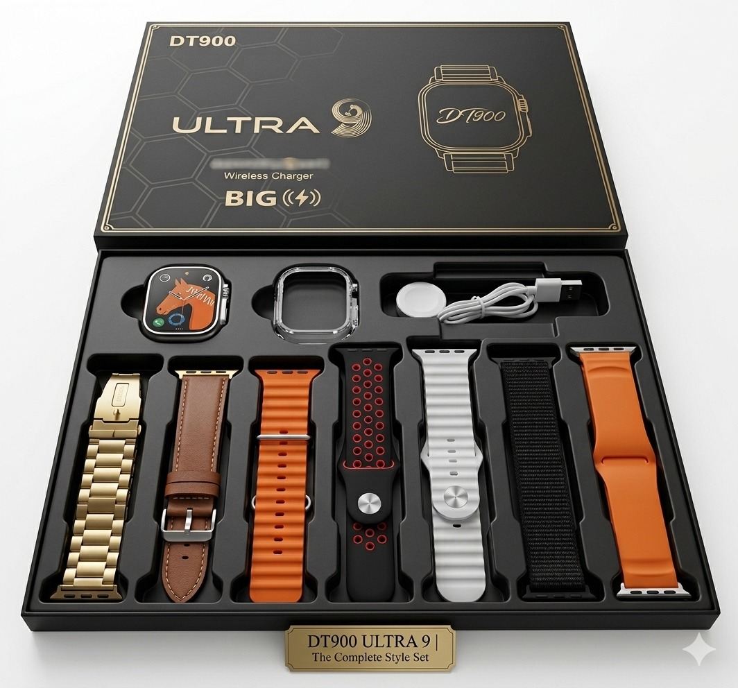 7 Straps Smart Fitness Tracker | Bluetooth Calling | HD Display | Full Metal Body | Heart Rate & SpO2 Monitor | Sports Activity Tracker | Music Control & Voice Assistant