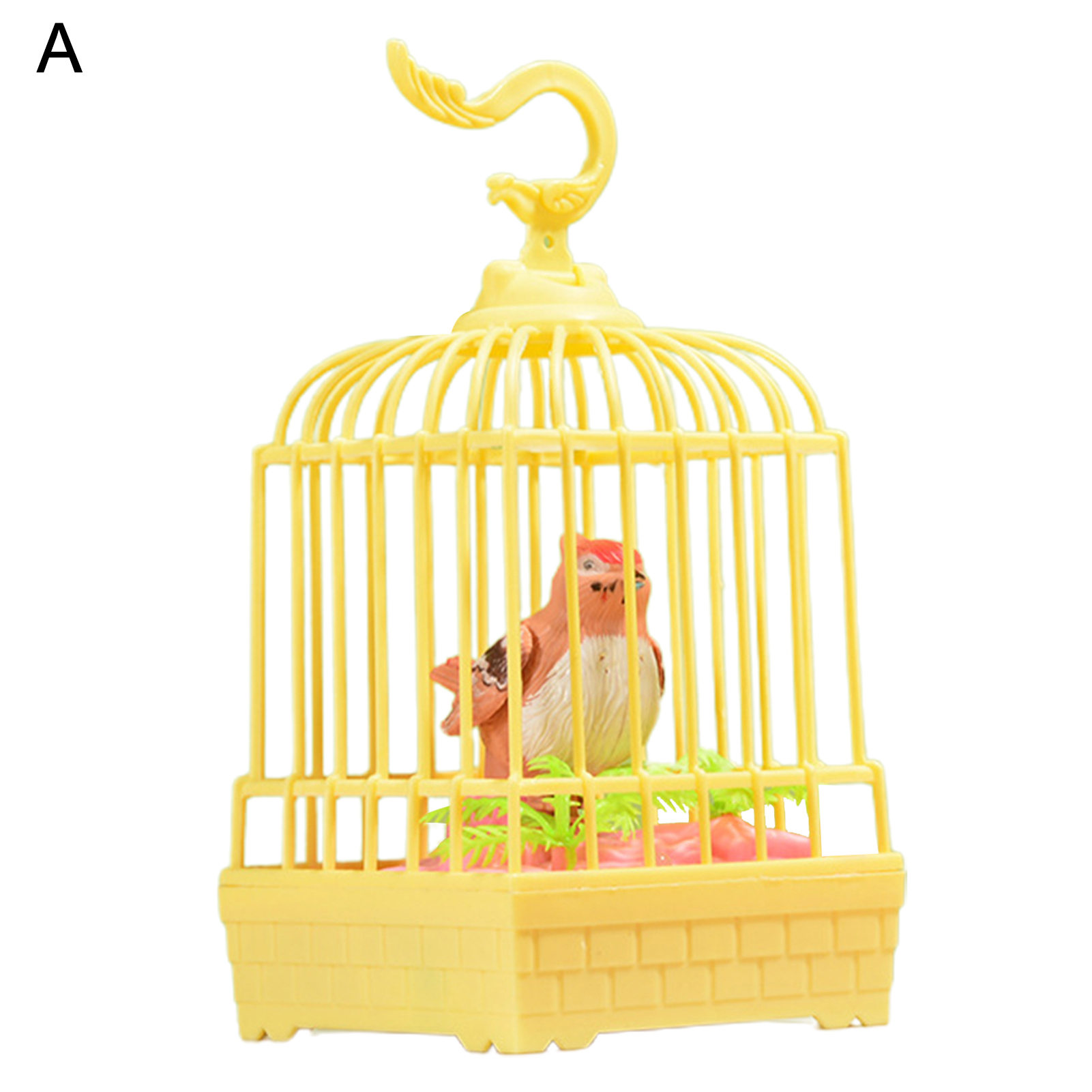 bird and cage toy