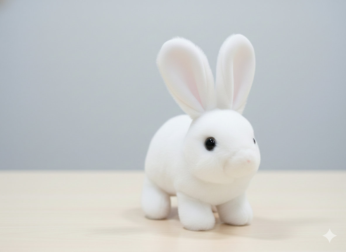 Cute Electric Jumping Rabbit Toy – Moving Ears & Hopping Action – Battery Operated Plush Bunny for Kids (Pink & Grey)