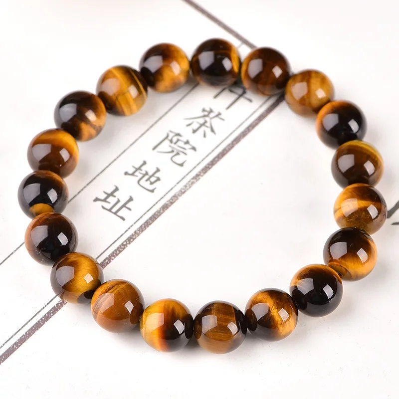 New Tiger Eye Stone Buddha Bracelet Bangle Trendy Women Men Fine Jewelry Gifts