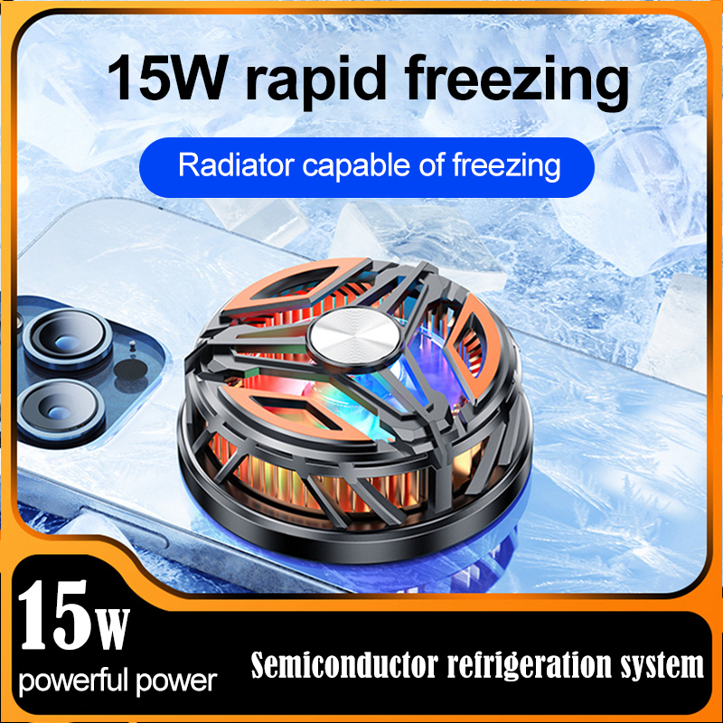 GT31 Magnetic Phone Cooler Mobile Phone Cooling Fan Semiconductor Phone Radiator - Heat Sink Game Cooler System Mobile Cooling Fan Gaming Case Cold Wind Handle Cool Semiconductor Fan For PUBG Phone Cooler , FREEFIRE