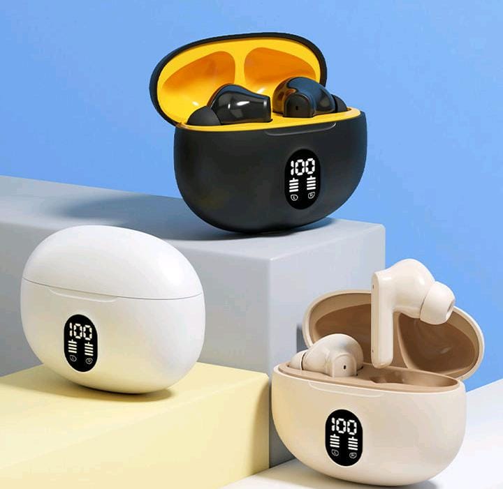 🔥 TWS Wireless Earbuds with LED Display – ENC Noise Cancellation, HiFi Stereo, Bluetooth 5.3 – Available in Black & White 🎧 price in Pakistan