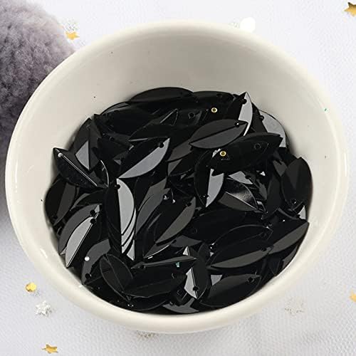 50 grams  6 * 14mm Cup Oval Folding Sequins Horse Eyes Shape Crafts Loose Paillettes Stickers DIY Wedding Sewing Accessories