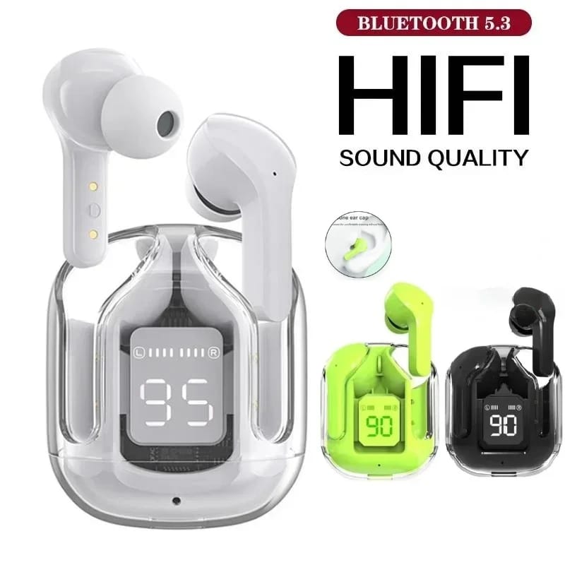 Air31 Bluetooth 5.3 Wireless Earbuds with Touch Controls, Crystal Clear Sound, IPX7 Waterproof, Long Battery Life, and Charging Case for All Bluetooth Devices