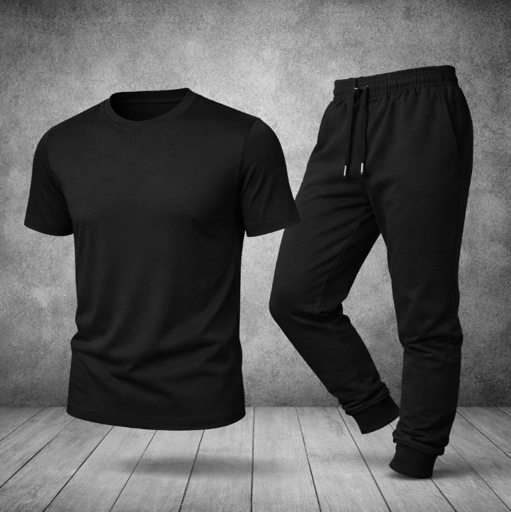 Men's Tracksuit new Trendy Summer Comfortable fabric Premium shirt and trouser tracksuit for men