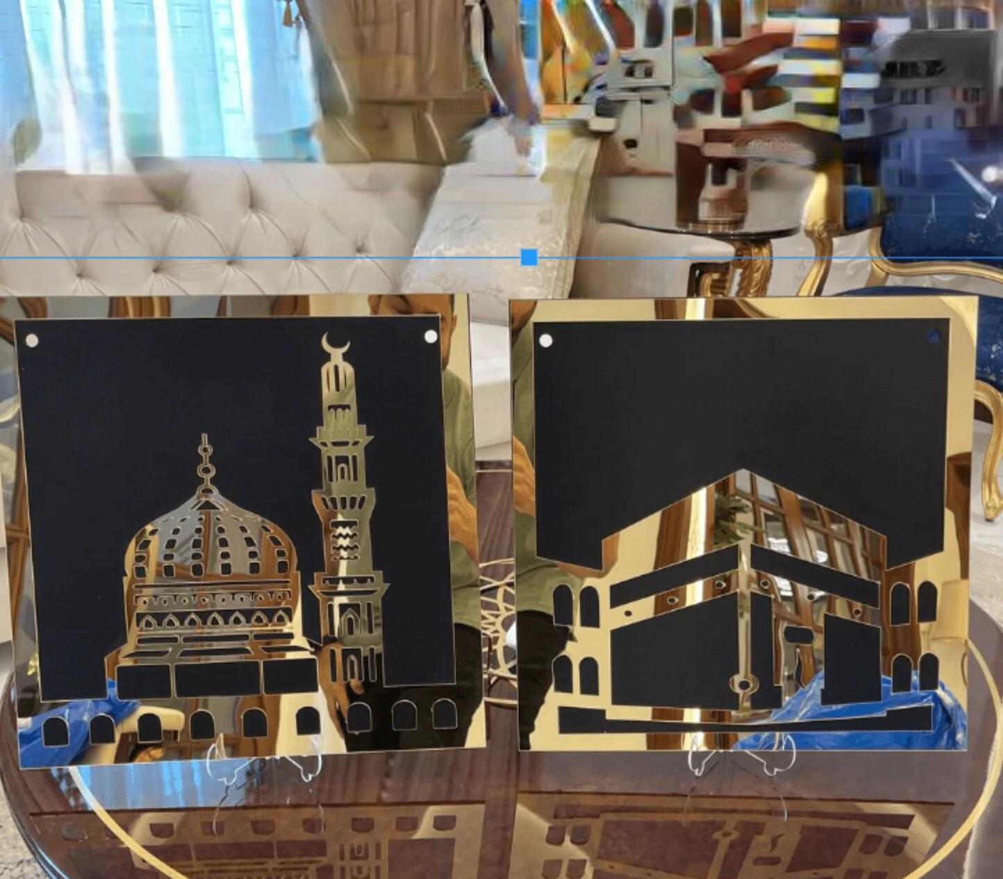 Islamic Wall hanging Khana Kaaba and Roza Rasool (SAW) set Daraz.pk