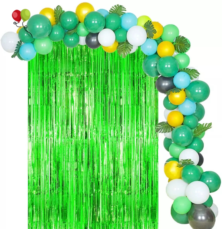 3 Pack 3.2ft x 8.2ft Light Blue Metallic Tinsel Curtains Summer Under The Sea Party 3 Pack 3.2ft x 8.2ft Light Blue Metallic Tinsel Curtains Summer Under The Sea Party