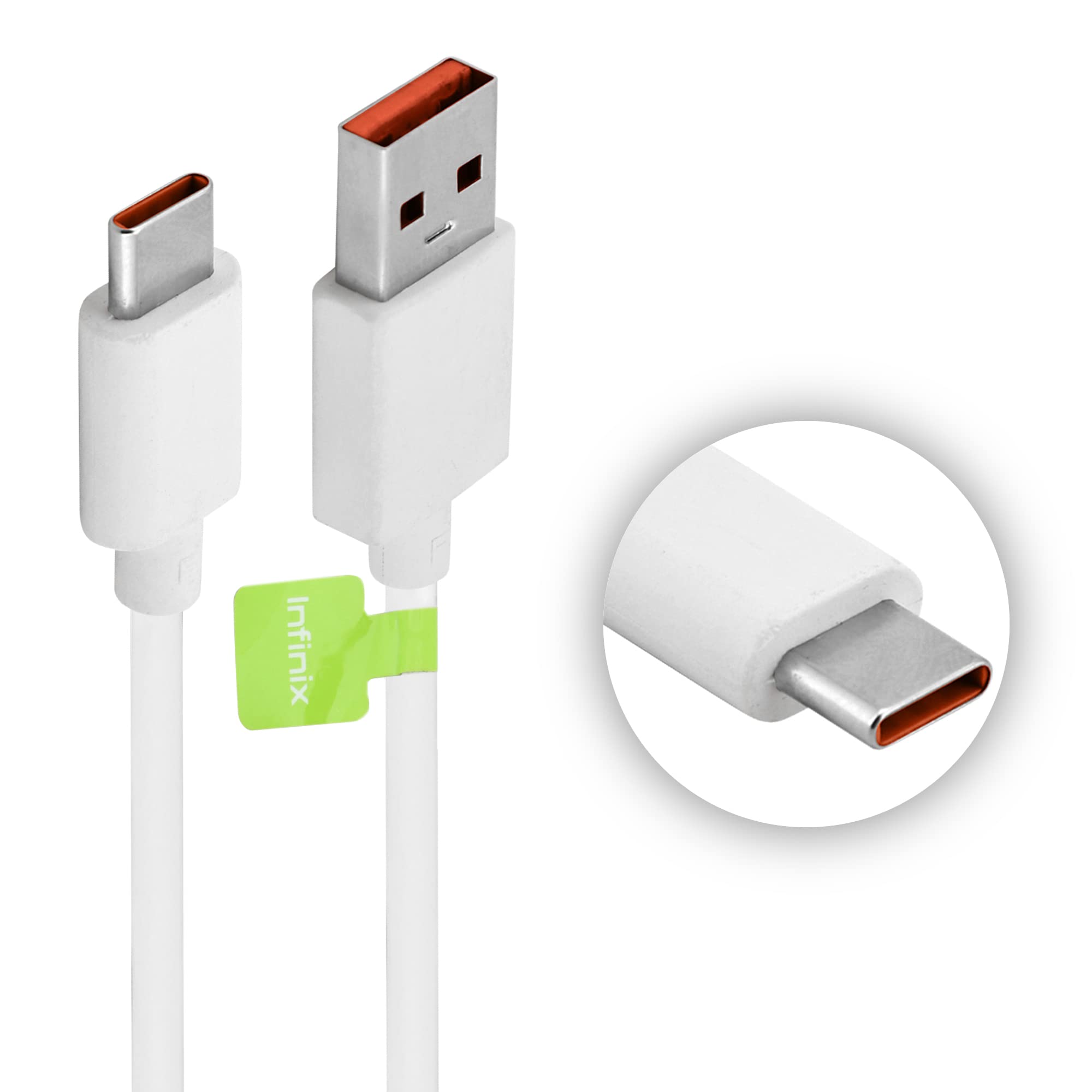 infinix Micro USB Charging and Data Sync Cable - White