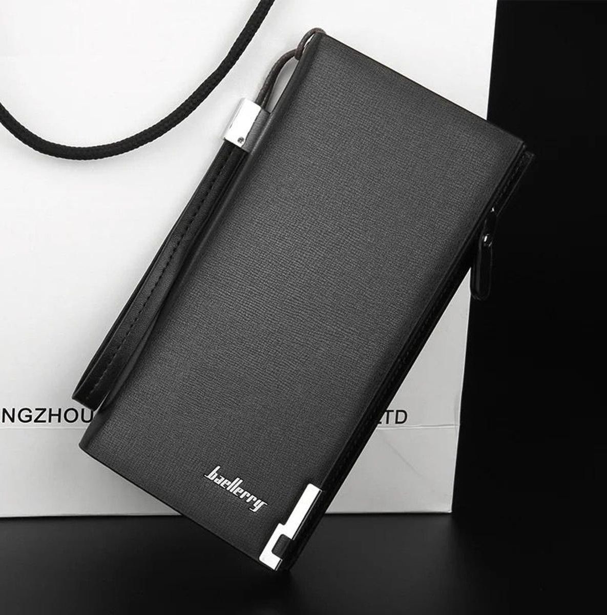 Men’s Long Slim Wallet Microfibre Leather Long Purse - Ultra Slim and Business Luxurious & Finest Quality