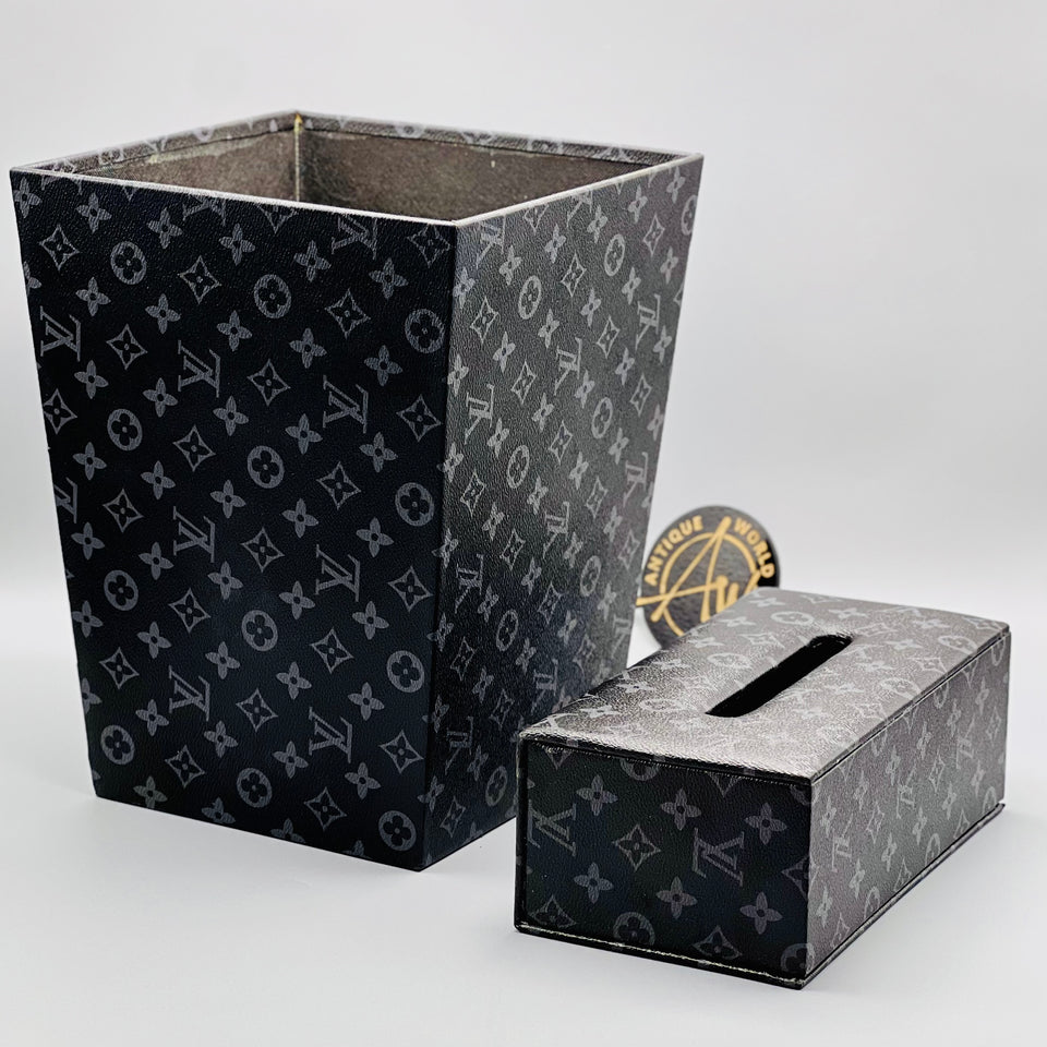 Louis Vuitton Monogram Square Basket and Tissue Box Set | Daraz.pk