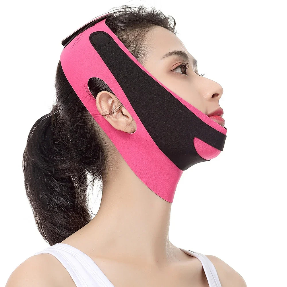 ouble Chin Reducer, Face Slimming Strap, V line Lifting Mask, Reusable Facial Shaped UP Lift Belt for Women Tightening Skin Preventing Sagging