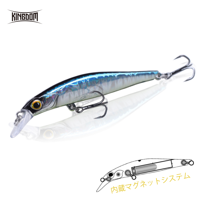 Kingdom Fishing lures 60mm 6g 80mm 9g 105mm 18.6g Sinking Minnow lure Hard  Baits Good Action Wobblers Artificial Bait Tackle