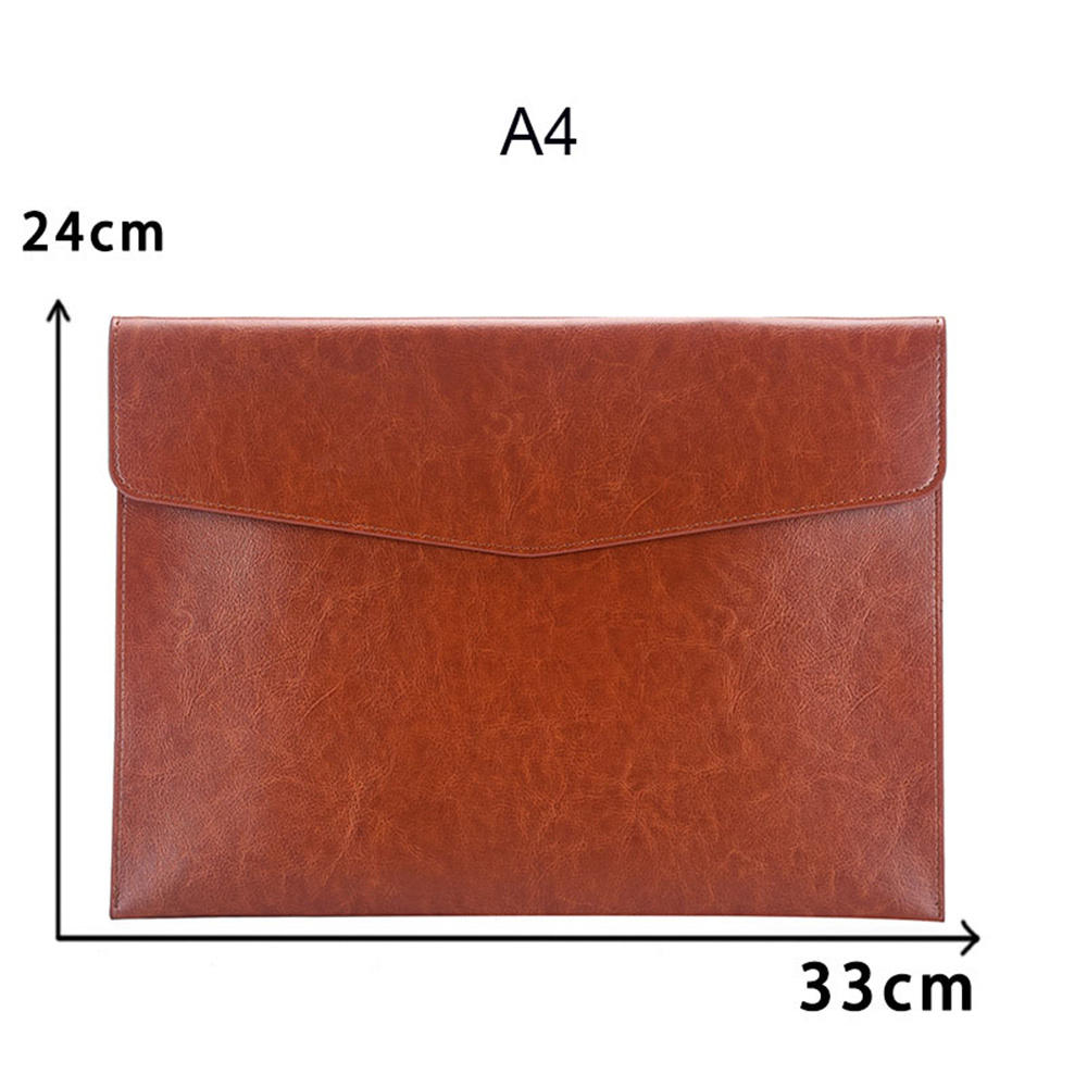 A4 A6 Leather File Folder Data Package Document Organiser Fashion ...
