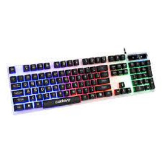 CADEVE VR6 Wired Keyboard Floating Keycap Manipulator Three-color Colorful Luminous Computer Usb Gaming Keyboard