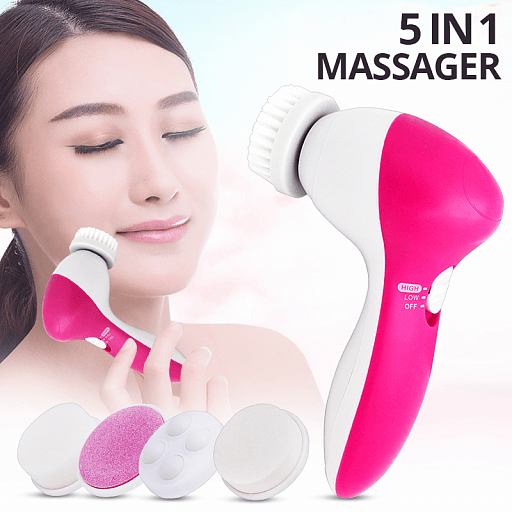 facial cleansing massager 5 in 1
