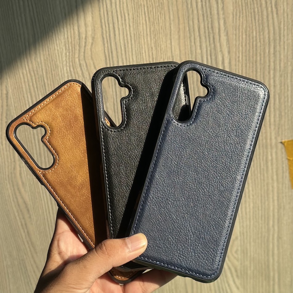 Premium Leather Case for Samsung Galaxy A14 / A54 / A34 / Note 10 / Note 20 / S20 | Shockproof Slim Leather Back Cover | Soft TPU Protective Case