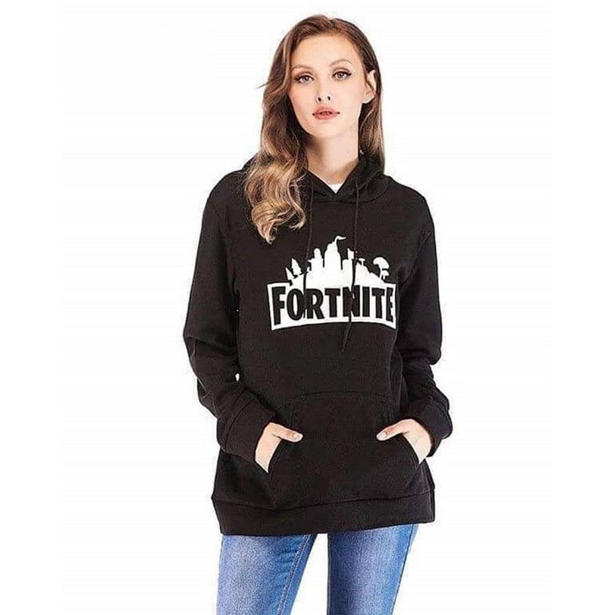 Women's long deals fortnite hoodie