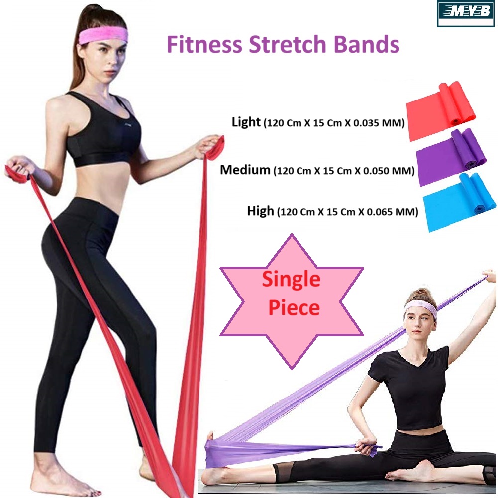 Stretch Band| Resistance Band for Yoga | Unisex Fitness Band| Elastic Band for Exercise at Home | Yoga Stretching Band| Elastic Pull Rope| MYB Sports