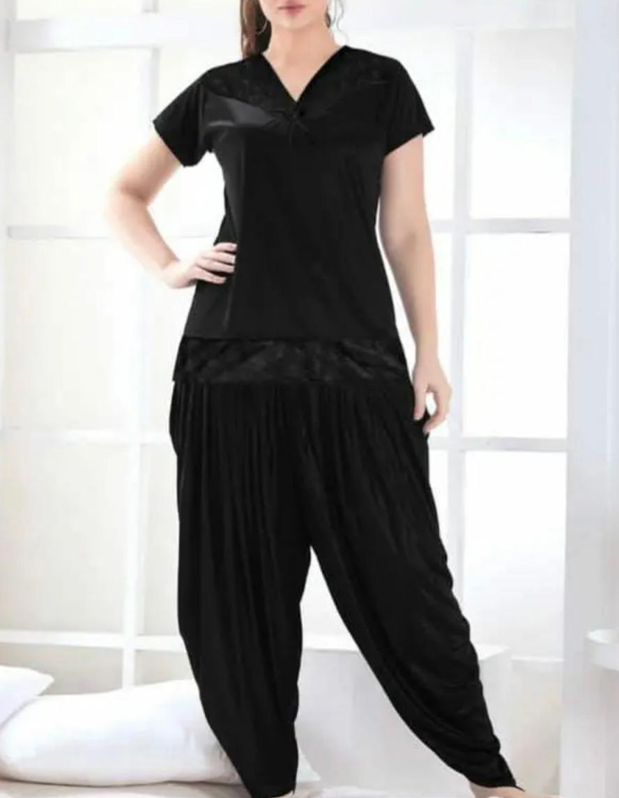 Patyala suit 2 Pc Nighty Beautiful Bridal Lingerie With Patyala Shalwar / Hot Sexy Silk Long Gown / Bridal Night Suit / Nightwear / Sleepwear / Night Dress For Girls & Women New Arrival Hot Ladies Night Dress for Girls Ladies Sleep Wear Night Dress