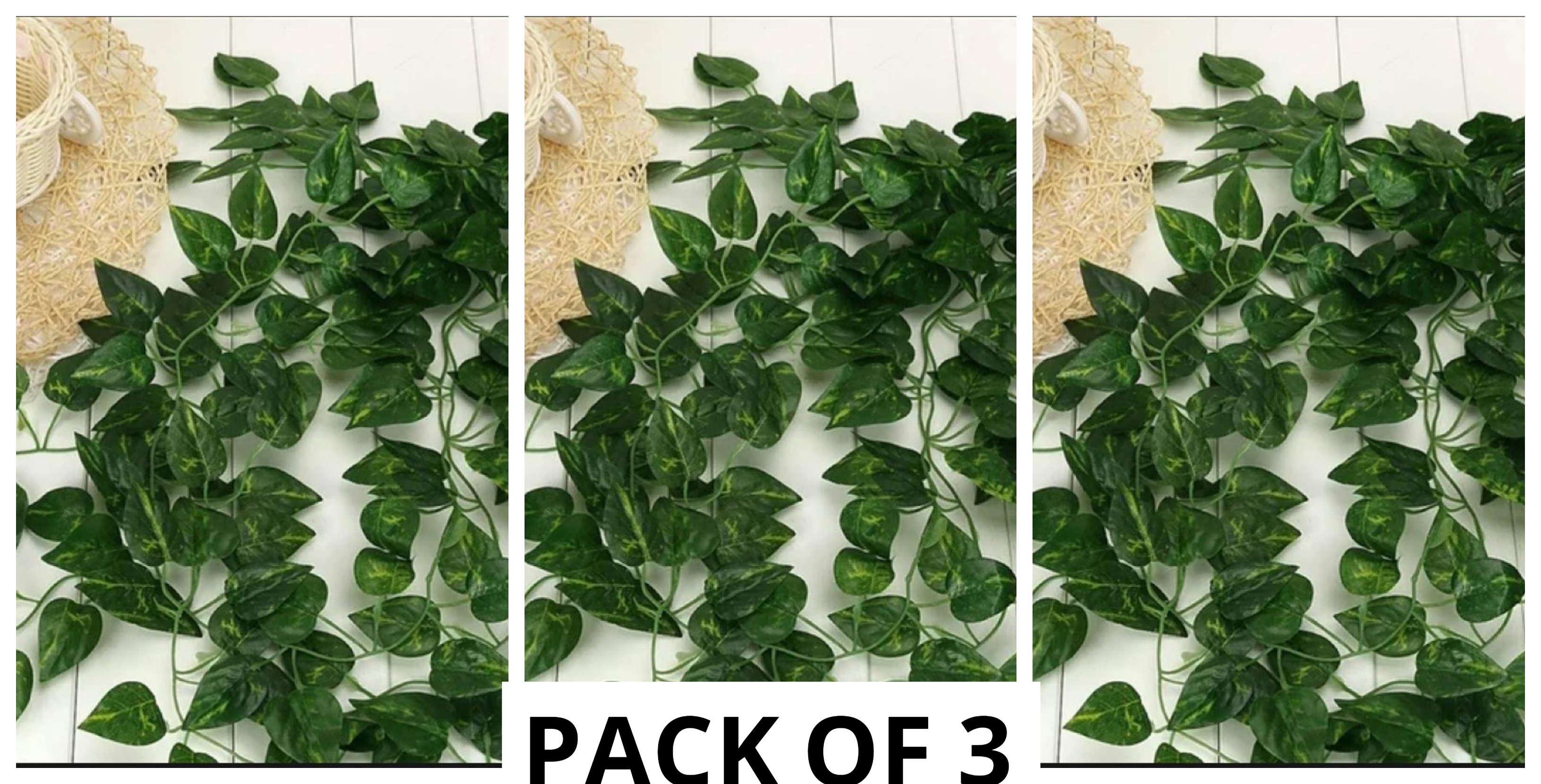 7 Feet Long Artificial Money Plant Natural Look Leaf Bail Garland For Home, Office, Room Decoration