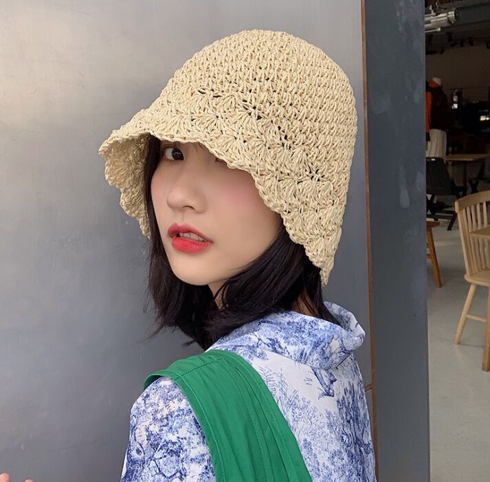 summer women design bucket hat Crochet 