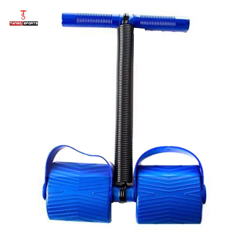 Tango Sports and Fitness 3-in-1 Home Gym Set – Tummy Trimmer, Jump Rope & Hand Grips | Spring Rower Set for Full Body Workout, Arm Strength, Core & Cardio Training | Fitness Kit for Home Use – Blue