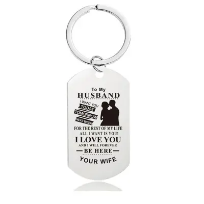 To my wife on sale keychain