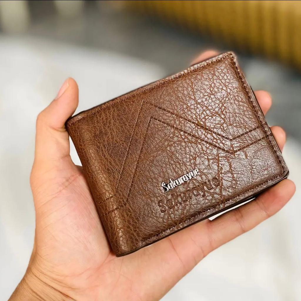 Short Men Busniess Wallets Retro PU Leather Multi-function Card Holder Slim Classic Coin Pocket Photo Holder Purses Mini Wallet