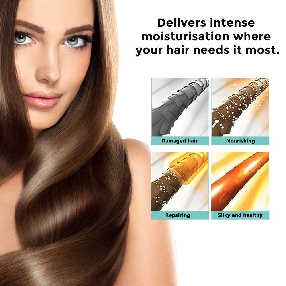 Premium Keratin Hair Mask with Silk Protein & B-Complex Vitamins for Hair Repair & Nourishment - Single Pack