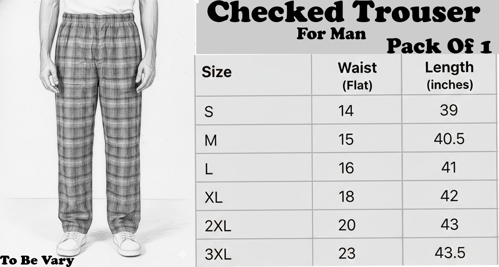 Men Checked Pajama Trousers – Comfortable Sleepwear & Home Wear Random Colour