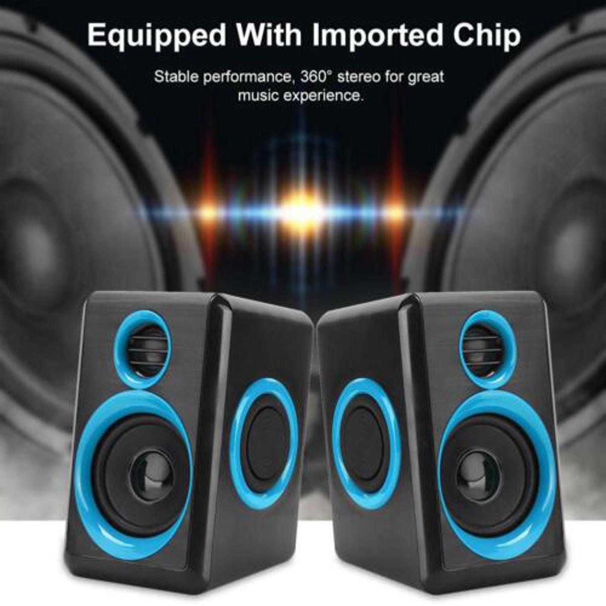 Original FT 165 Prime USB Speaker - Wired Speaker for Computer and Laptops - Small Speakers - Prime FT 165 USB Multimedia Bass Speakers Sub Woofer Speaker