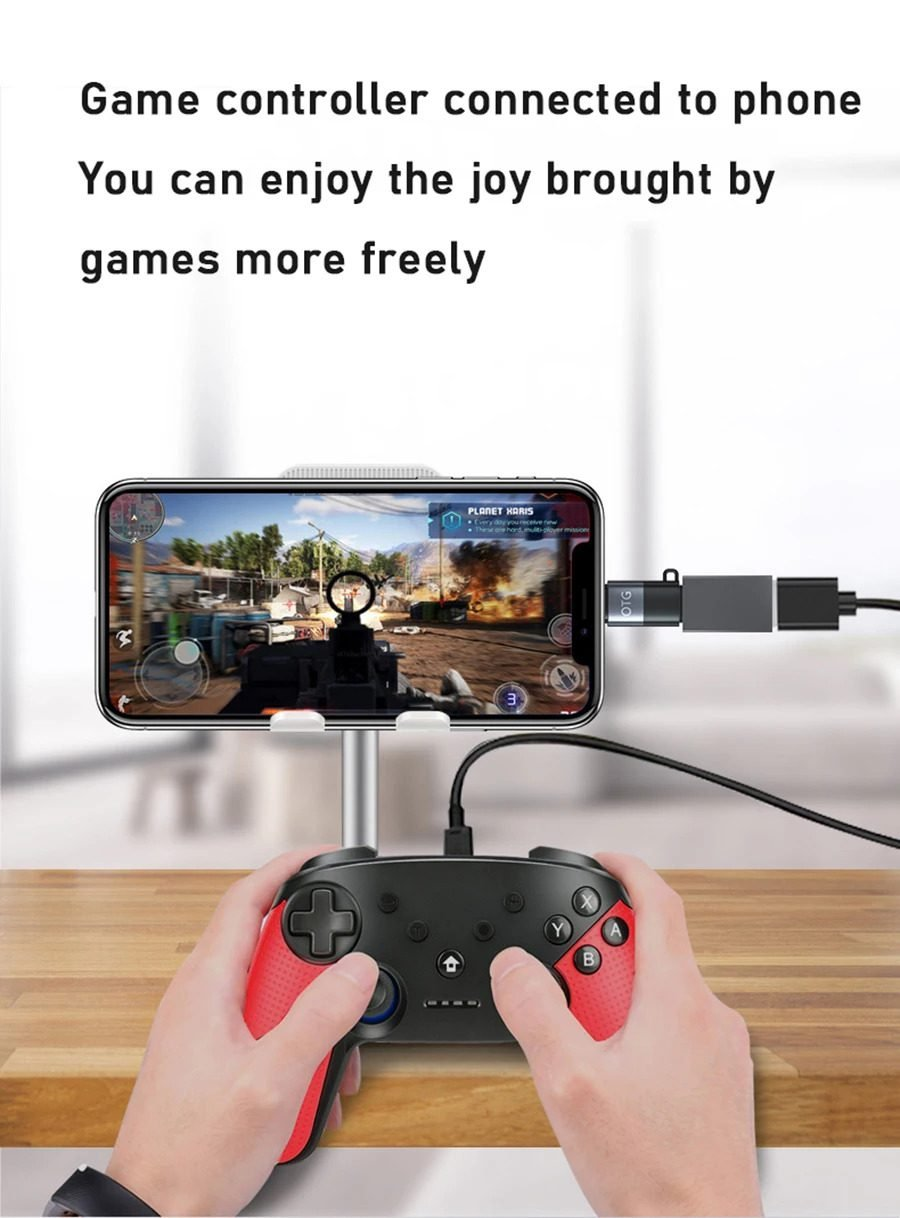 Microphone / Handsfree Connector Type C to Lightning Eye Phone Android for Wireless Mic Lavalier Converter For Boya and other mics