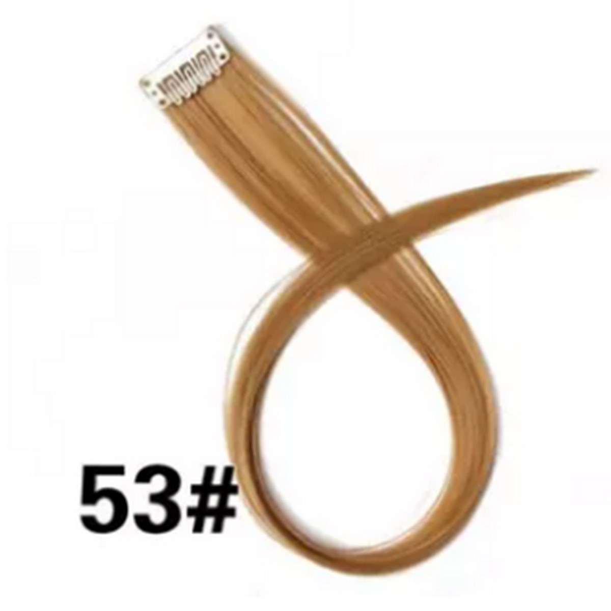 Pack Of 6 Long Straight Synthetic Clip in on Hair Extensions Piece Bundle Offer