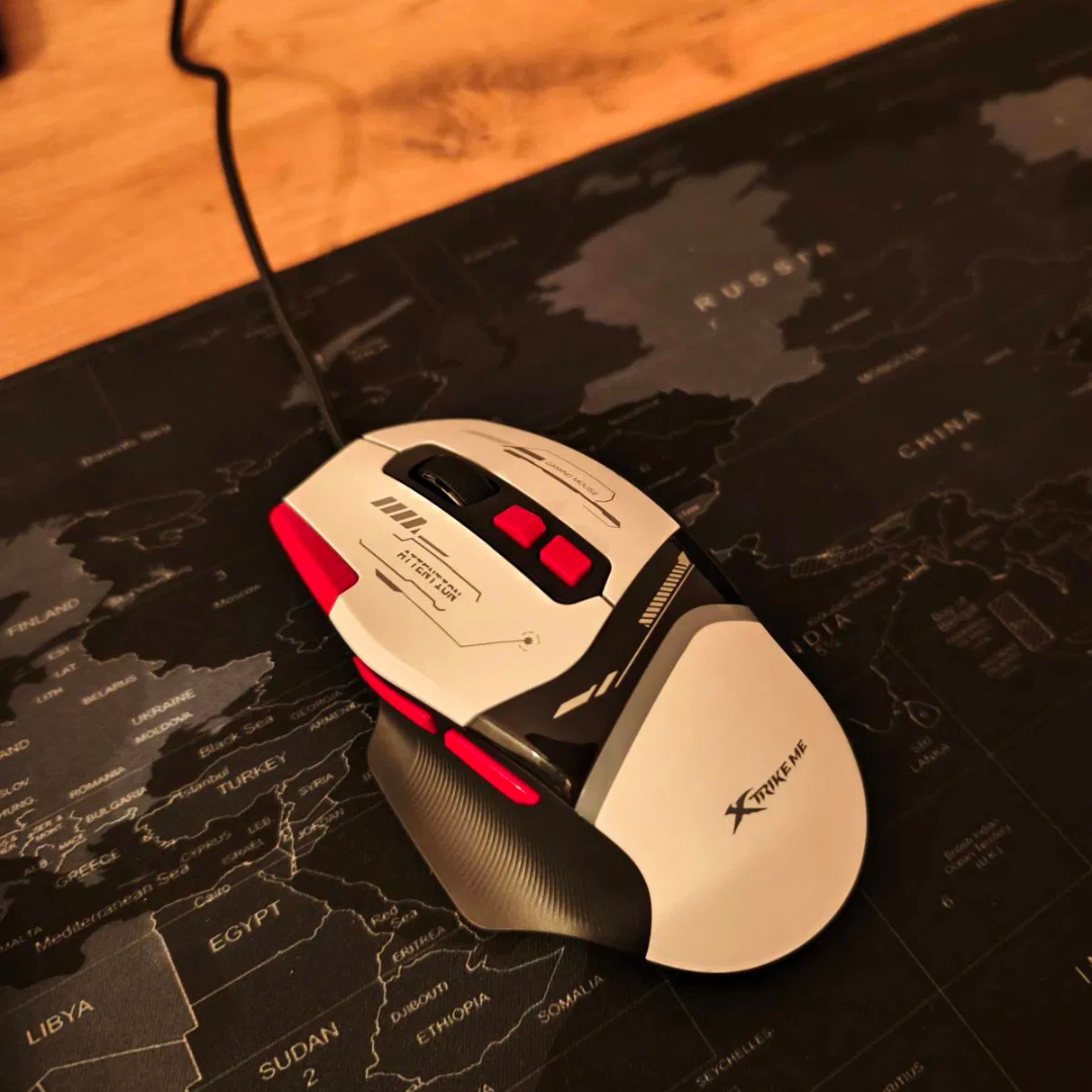 GM-323 RGB Gaming Mouse | 12800 DPI | 8 Programmable Buttons | 1000Hz USB Wired Mouse