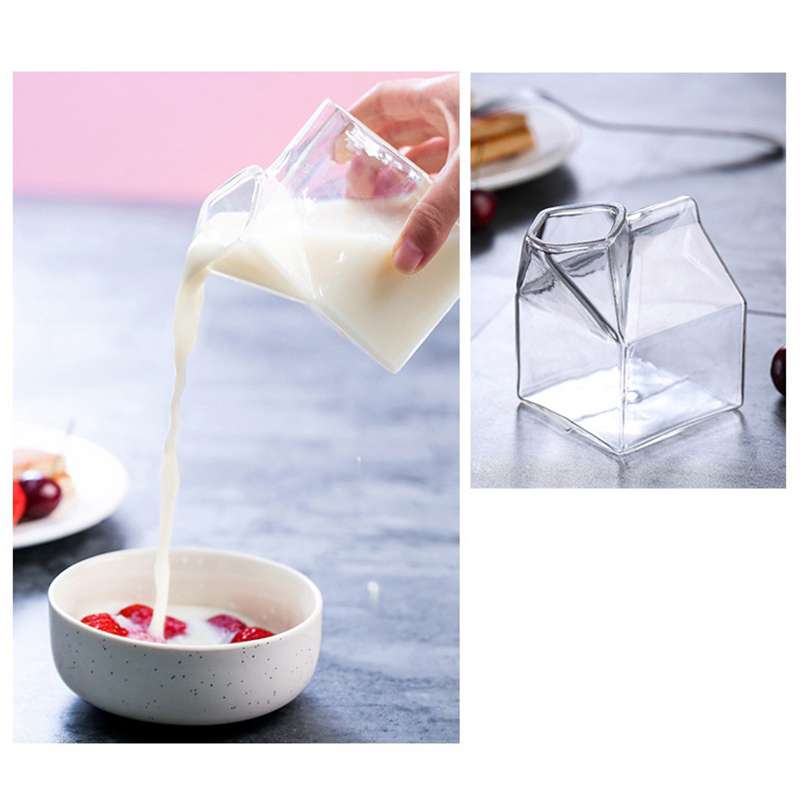 Cocktail Glasses Martini Glasses Creative Milk Box Shape Glasses For Cocktail