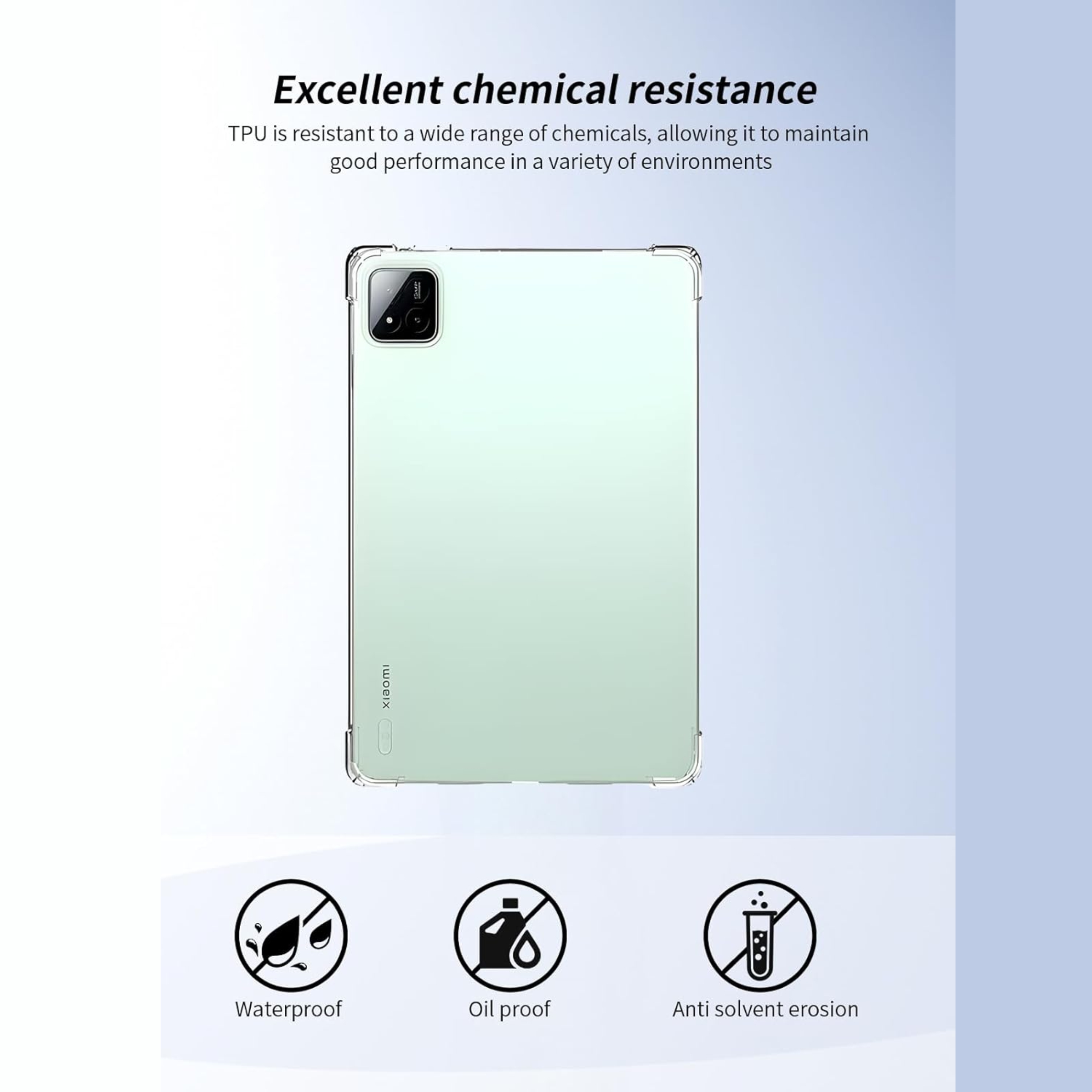 for Xiaomi Mi Pad 7/7 Pro 11.2 inch Cover Full Coverage Corner Soft TPU Shockproof
