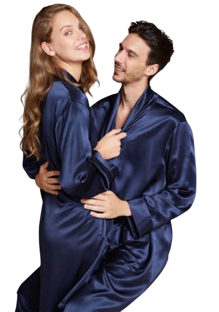 Couple Gown / Bridal Groom Nighty / Men Women Night gown/ Ladies sleepwear Classic Silky & smoothly Honey Moon