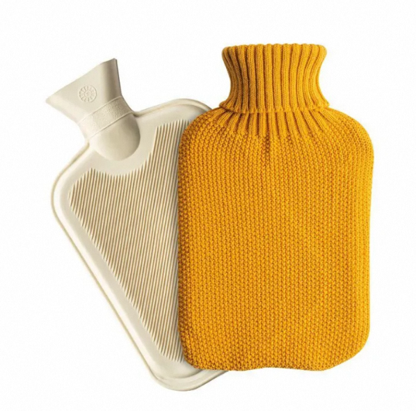 Large 2L Hot Water Bottle – Natural Rubber, Leakproof, Durable