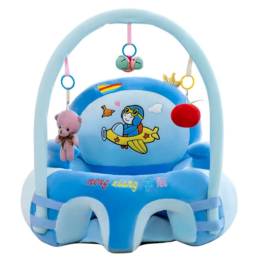 Baby Sofa Support Seat Chair Learn to Sit Padded with Rods and Toys