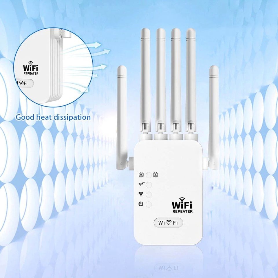 WiFi Extender 300Mbps, 6 Antenas WiFi Extenders Signal Booster for Home ...