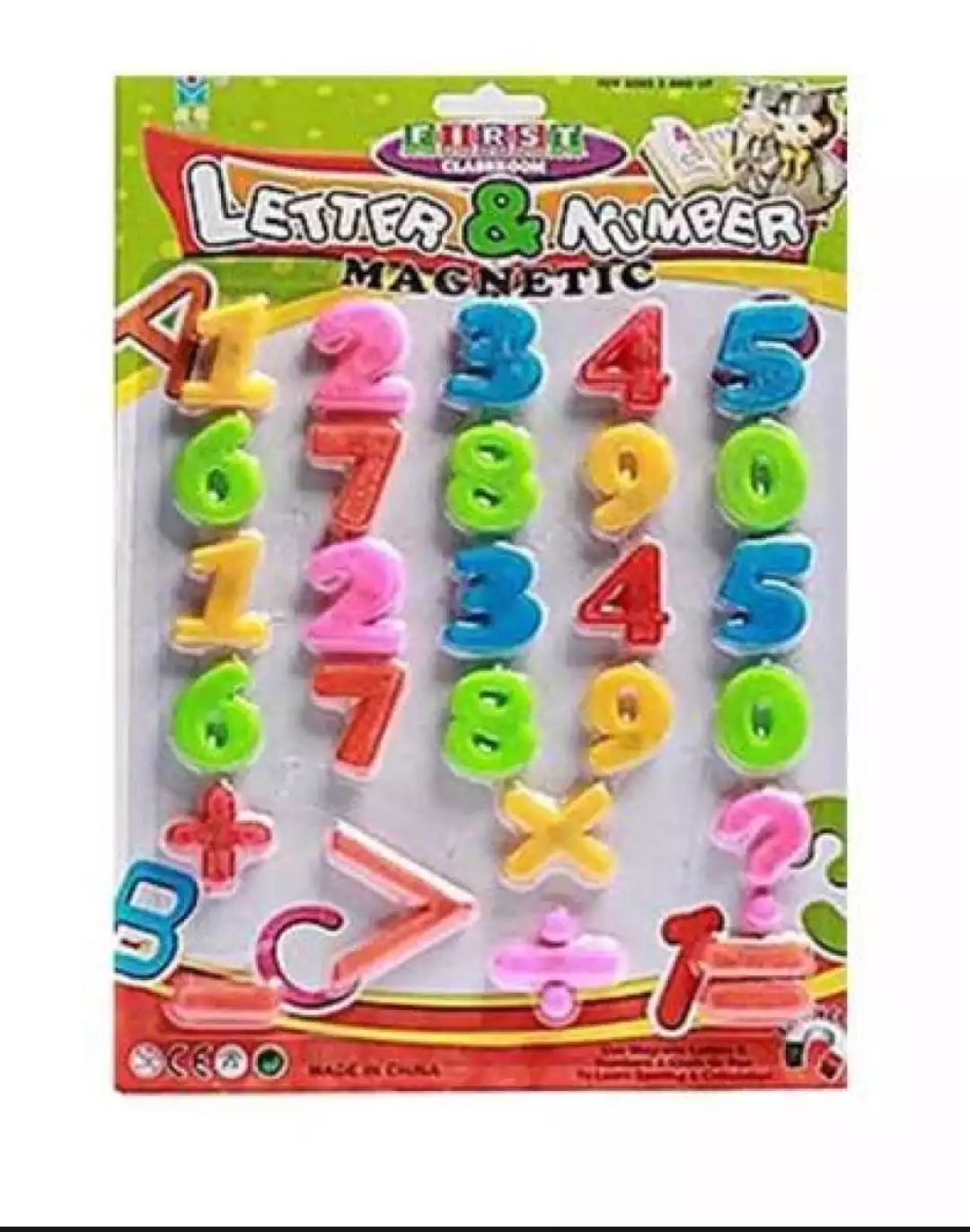 Pack Of Large Size Magnetic Counting 123 Letter Refrigerator Magnets Learning