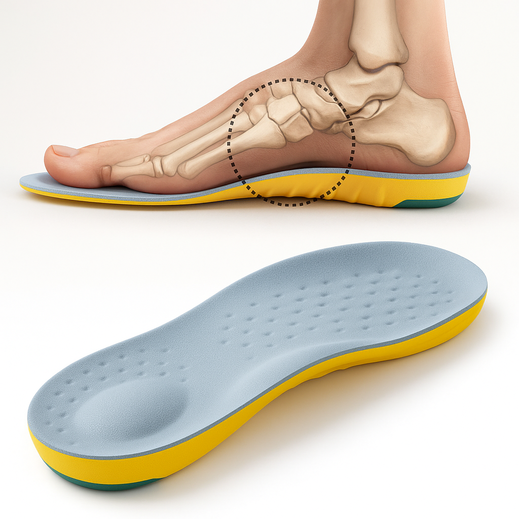 Black Camel Men’s Orthopedic Shoe Insoles Arch Support Medicated Summer PU Foam Sneaker Inner Soles for Flat Feet Comfort Multi color