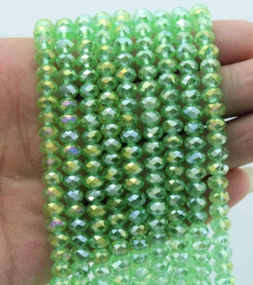 6mm Crystal Beads (80+ Pieces) for DIY Jewelry Making & Clothing Designs – High-Quality AB Crystal Beads | Yarn Vista