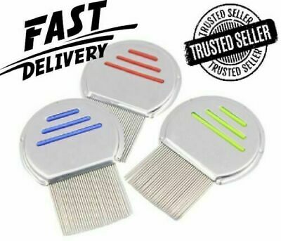 100% Original Stainless Steel Needles Manual Anti Lice Comb Metal Needles For Men Women Comb Grooved Pins