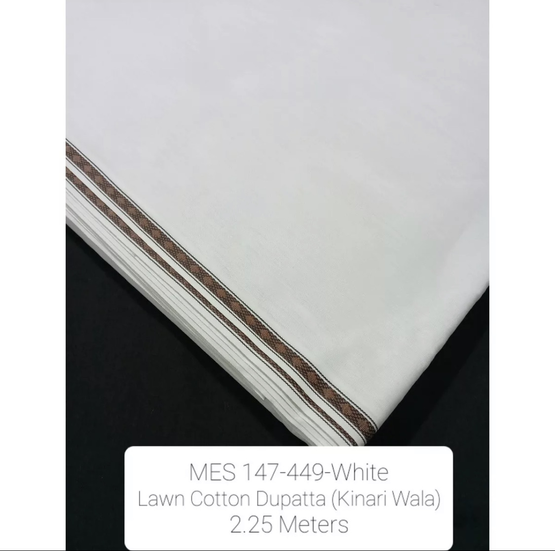Lawn Cotton Dupatta ( Kinari Dupatta)