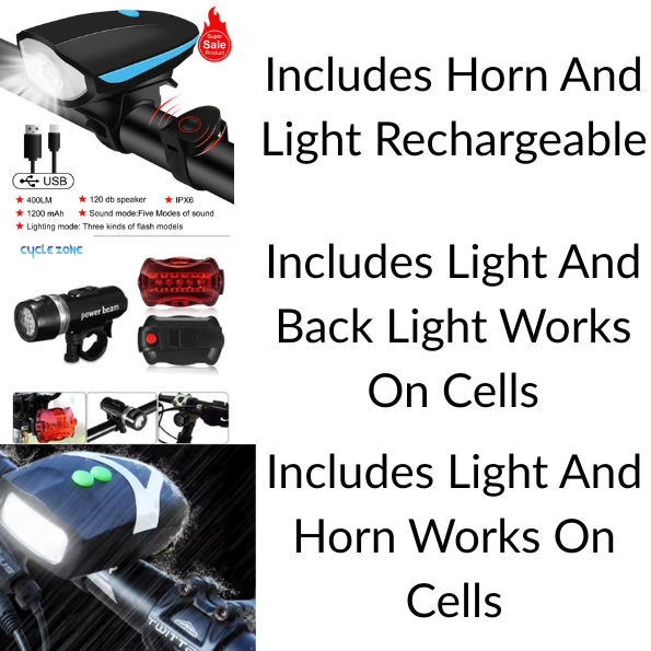 Bicycle Horn And Light Rechargable light With horn For Bicycle Electric MTB Bicycle Light  Cycling Waterproof bike headlight USB Rechargeable Flashlight Luces Para