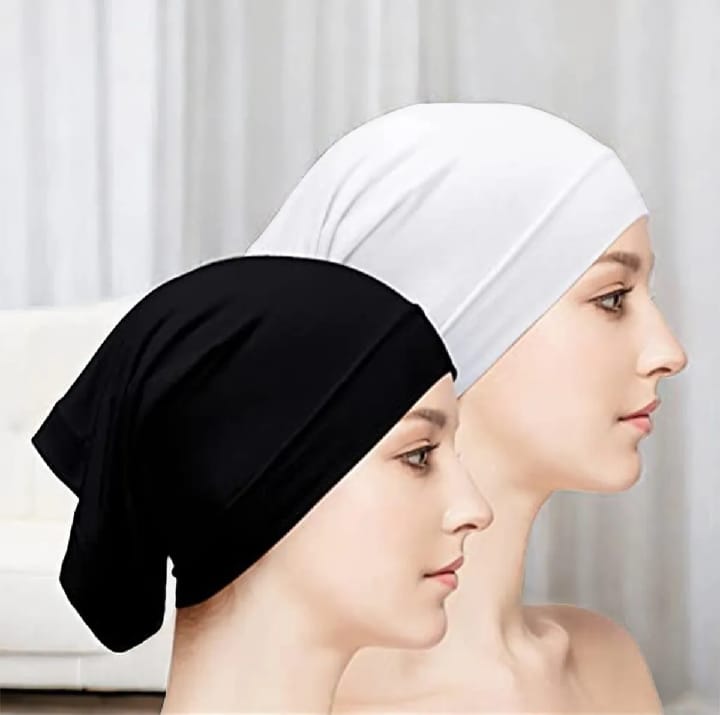 Luxury  Hijab Cap Hair Bonnet - Adjustable Wide Band for Girls