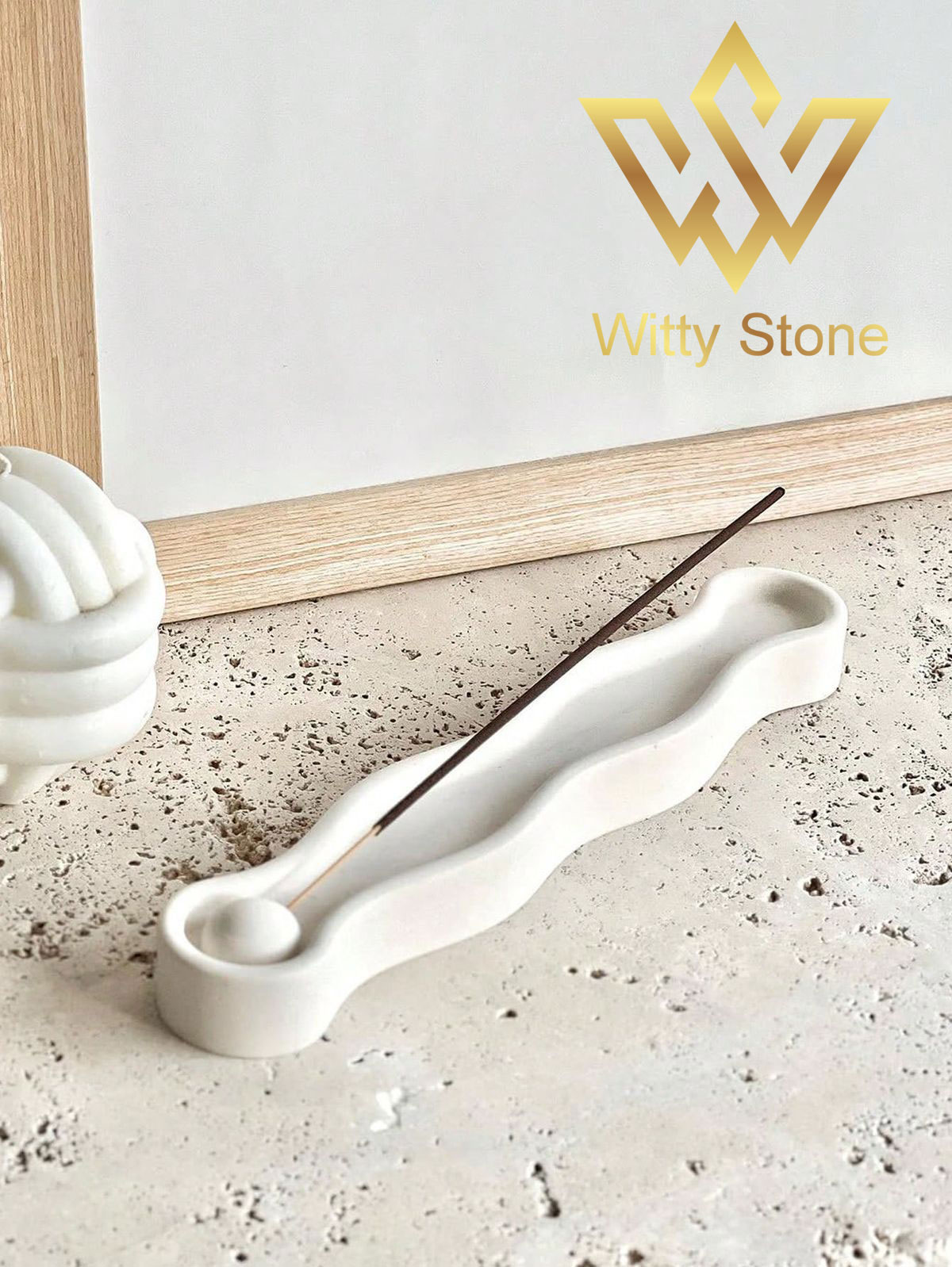Wave Incense Plate Zen Style Incense Holder Candle Stand Table Decoration Shelf Decor Home Decorative ideas | Witty Stone