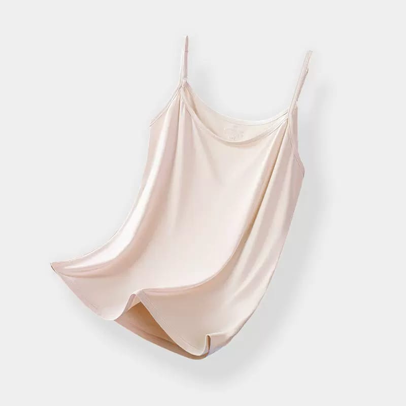 Pack of 3 Women Simple Camisoles Summer Girl Strap Cotton Sleeveless Thin Camisole Vest Solid Top Simple Base Vest Multicolor Tops Female Undies